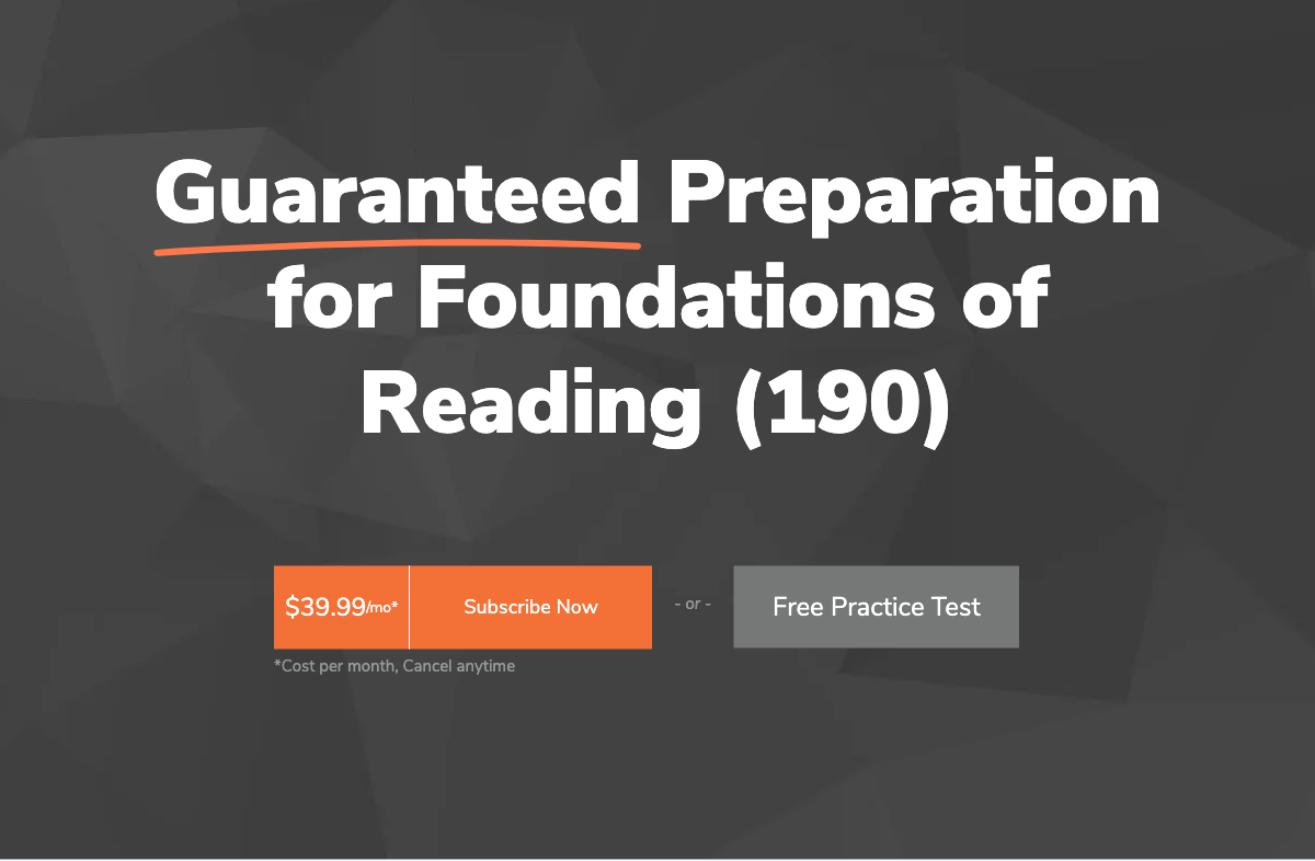 Praxis®️ Foundations Of Reading 190 Study Guide