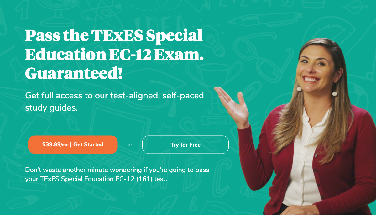 Pass The Texes Special Education Ec 12 Exam Guaranteed