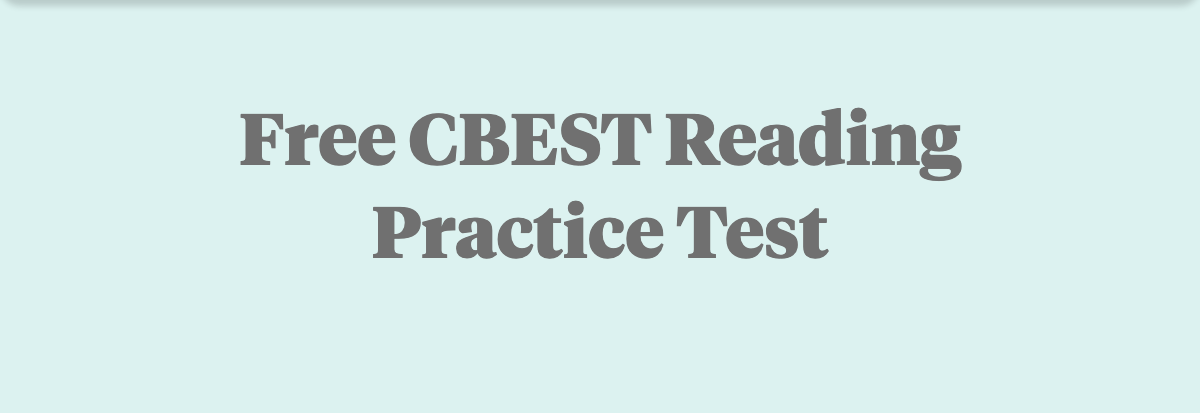 free-cbest-reading-practice-test